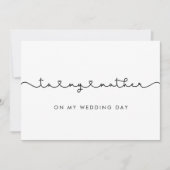 結婚式の日に母へ カード (正面)