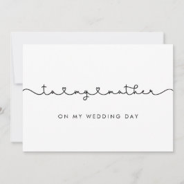 結婚式の日に母へ カード