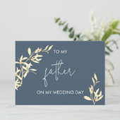 結婚式の日に父にタイムレスフローラ 招待状 (スタンド正面)