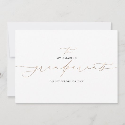 結婚式の日に祖父母にエレガント (正面)