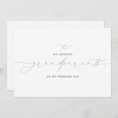 結婚式の日に祖父母にエレガント (正面/裏面)