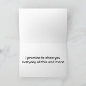 結婚式の日に私が約束した*真の*愛 カード (内部)
