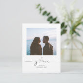 結婚式の日に私の新郎に写真のメッセージ (スタンド正面)