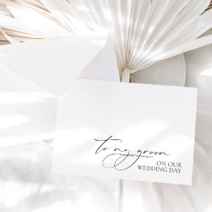 「結婚式の日に私の新郎へ」ウェディングデイカード