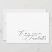 「結婚式の日に私の新郎へ」ウェディングデイカード (正面)