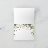 結婚式の日に義姉に白いバラ サンキューカード (内部)