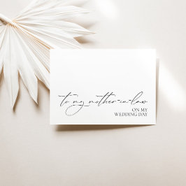 「結婚式の日に義理の母に」カード