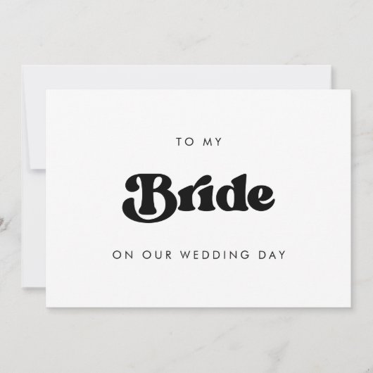 結婚式の日に花嫁へ (正面)