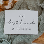 結婚式の日に親友へ 招待状