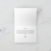結婚式の日に贈る大切な友達へのメッセージ エレガントな手書き風デザイン サンキューカード (内部)