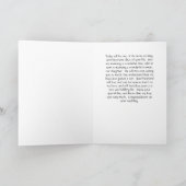 結婚式の日に黒い娘にメッセージ カード (内部)