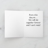 結婚式の日に、私たちは旅行する カード (内部)