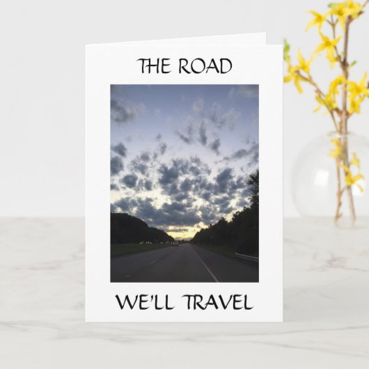 結婚式の日に、私たちは旅行する カード (黄色い花)