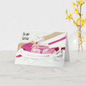 結婚式の日のお姉さんの恋 カード (黄色い花)