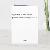 結婚式の日のアジサイ 案内状 (裏面)