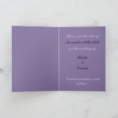 結婚式の日のアジサイ 案内状 (内部)