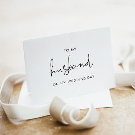 結婚式の日のカードで夫にアデラ サンキューカード