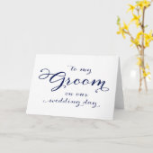 結婚式の日のカードで新郎に カード (黄色い花)