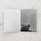 結婚式の日のカードアートとデザイン 箔グリーティングカード (内側レイダウン)