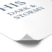 結婚式の日のシグネチャーカクテル ポスター (角)