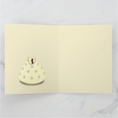 結婚式の日のデザイン カード (内部)