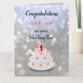 結婚式の日のデザイン カード