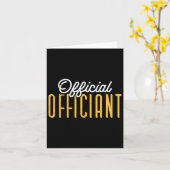 結婚式の日の事務官C大臣に任命 カード (黄色い花)