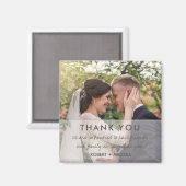結婚式の日の写真ありがとう マグネット (正面/裏面)