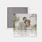 結婚式の日の写真ありがとう マグネット (正面/裏面)