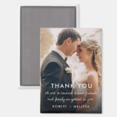 結婚式の日の写真ありがとう マグネット (正面/裏面)