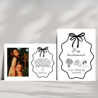 結婚式の日の写真に私の花嫁を手で描いた 招待状