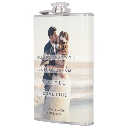 結婚式の日の写真の夢来真の新婚 フラスク (左)