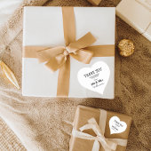 結婚式の日の名前とミセス・ネームありがとう ハートシール