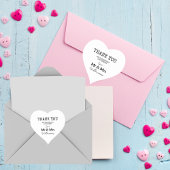 結婚式の日の名前とミセス・ネームありがとう ハートシール