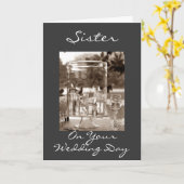 結婚式の日の妹さん カード (黄色い花)