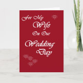 結婚式の日の妻 カード (正面)