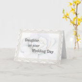 結婚式の日の娘のカード カード (黄色い花)