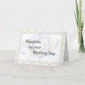 結婚式の日の娘のカード カード (正面)