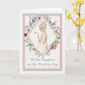 結婚式の日の娘への手紙 カード (黄色い花)