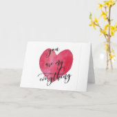 **結婚式の日の新郎**永遠の愛 カード (黄色い花)