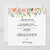 結婚式の日の祈りの言葉 カード (正面)