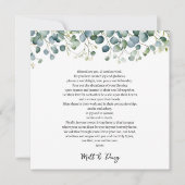 結婚式の日の祈りの言葉 カード (正面)