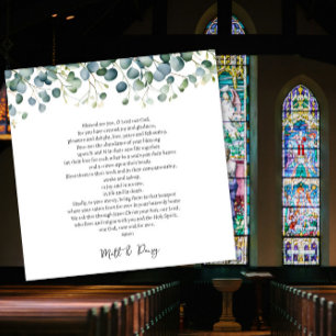 結婚式の日の祈りの言葉 カード