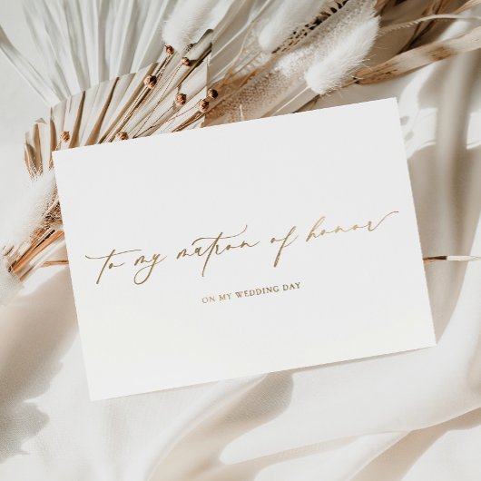 結婚式の日の私のマトロンにレズミヤ 箔カード