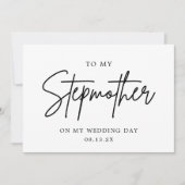 結婚式の日の義母の写真 サンキューカード (正面)