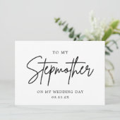 結婚式の日の義母の写真 サンキューカード (スタンド正面)