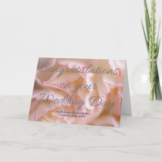 結婚式の日をおめでとうございます カード (正面)