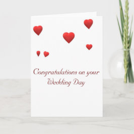 結婚式の日をおめでとうございます カード