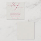 結婚式の日を分かち合ってくれてありがとう エンクロージャーカード (正面/裏面)