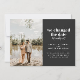 結婚式の日を変更したが待てなかったので 案内状